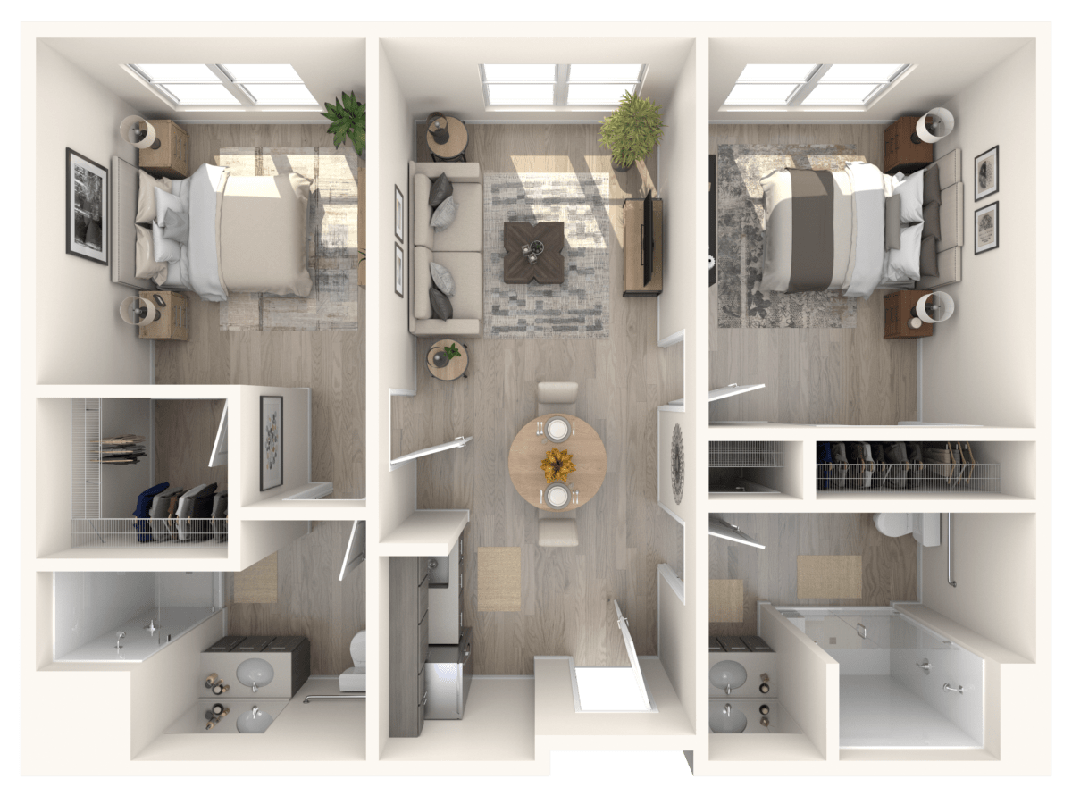 Belvoir 2 BR Floor plan at Rockbridge Oaks