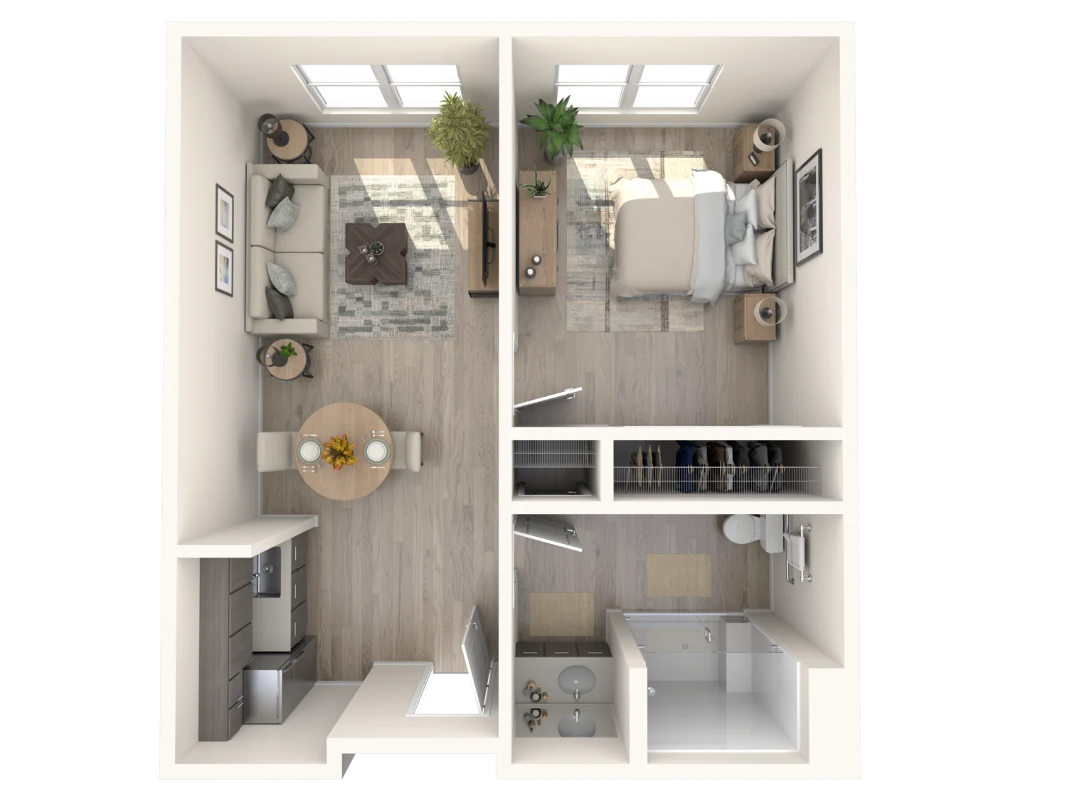 Northshore 1 BR floorplan at Rockbridge Oaks