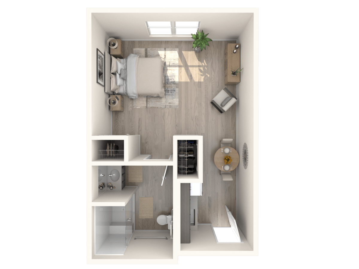 St Elmo Studio floorplan at Rockbridge Oaks