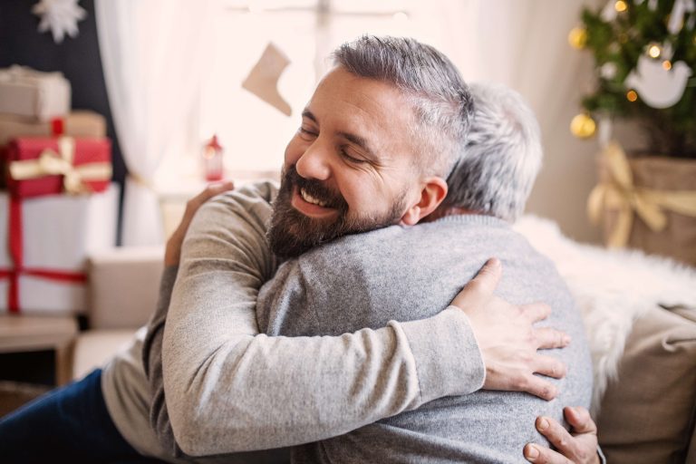 Son Hugging Father